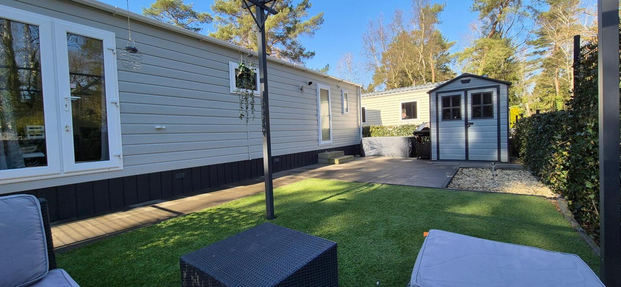 Het Veluwse Boshuisje Knus Chalet Met Omheinde Tuin Op De Veluwe ホンデルロー エクステリア 写真