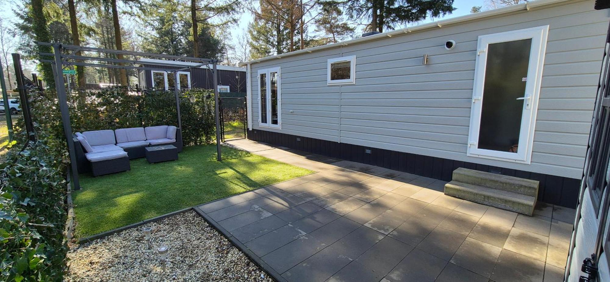 Het Veluwse Boshuisje Knus Chalet Met Omheinde Tuin Op De Veluwe ホンデルロー エクステリア 写真
